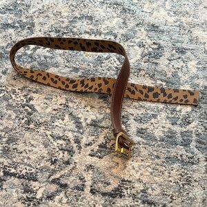 Betsey Johnson Leopard Print Tan Belt